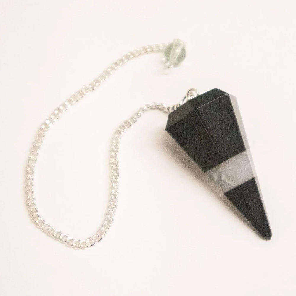 Crystal Pendulums with Silver Chain