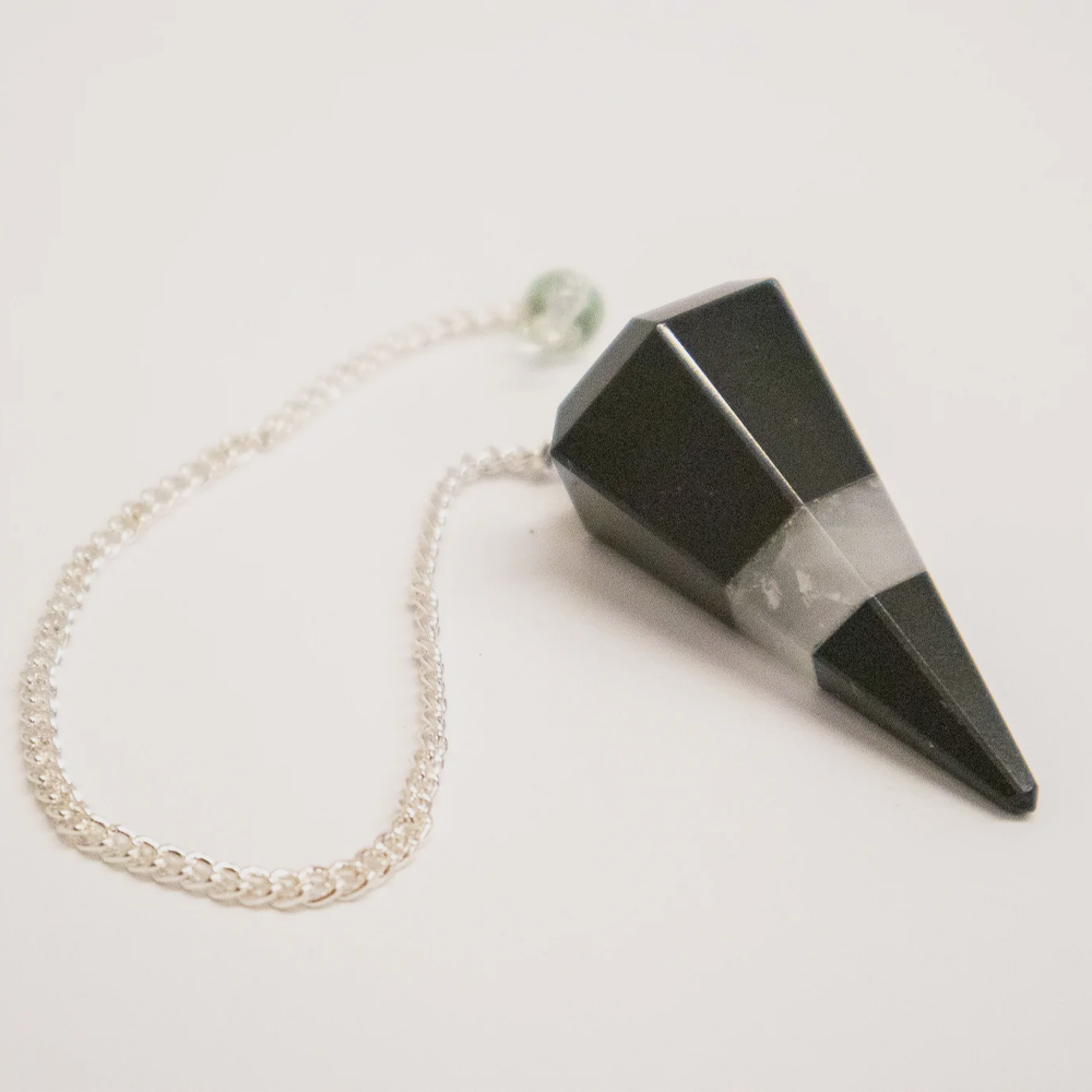 Crystal Pendulums with Silver Chain
